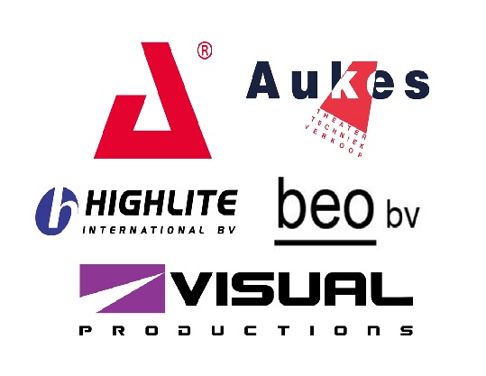 AED, Aukes Theatertechniek, Highlite International, BEO Brackman Electronics Optics, Visual Productions